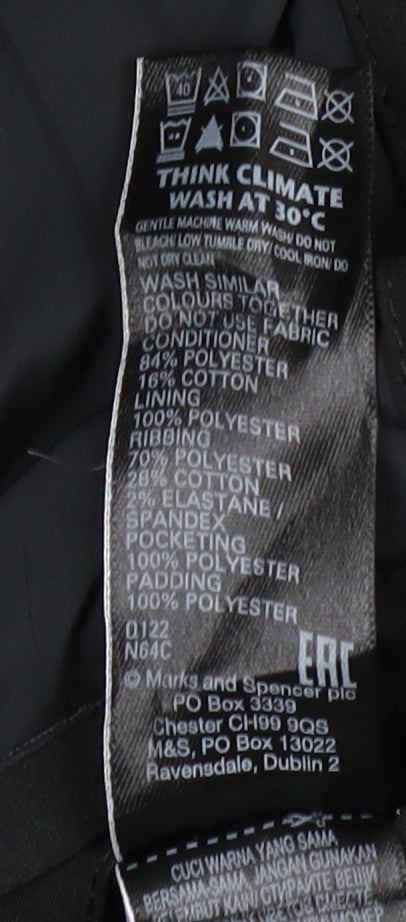 Marks and Spencer Men's Black 4XL Puffer Jacket