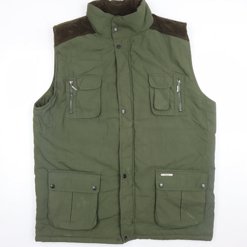 Champion Men's Green 3XL Waistcoat with Pockets
