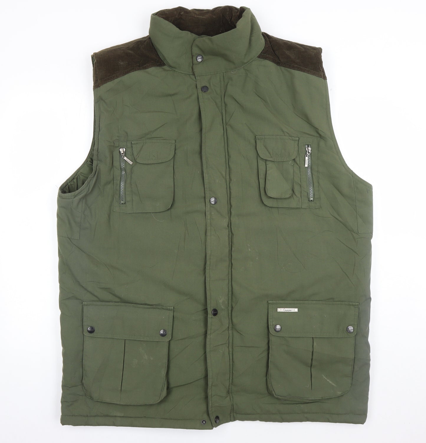Champion Men's Green 3XL Waistcoat with Pockets