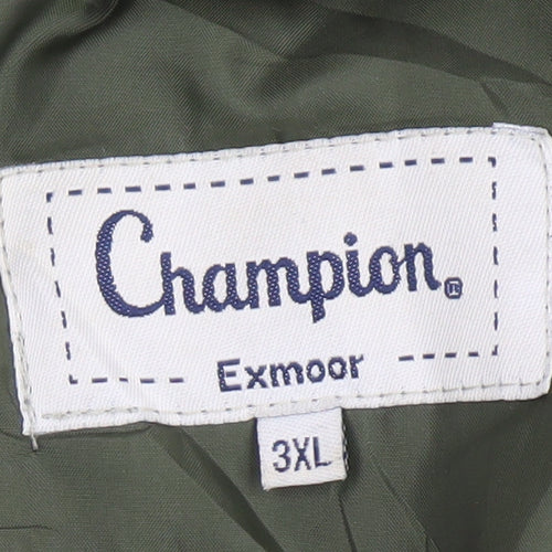 Champion Men's Green 3XL Waistcoat with Pockets