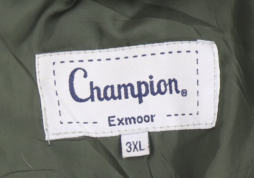 Champion Men's Green 3XL Waistcoat with Pockets