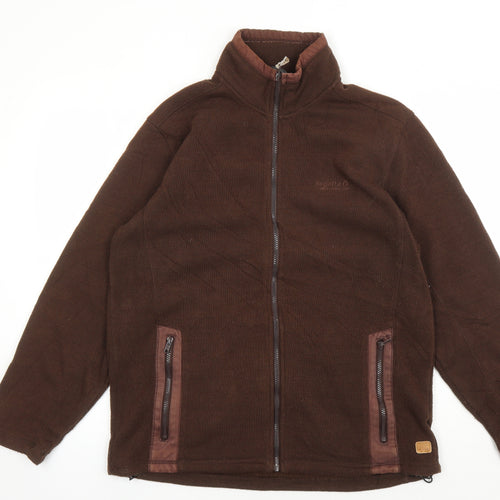 Regatta Men's Brown Fleece Jacket L Outdoor Casual