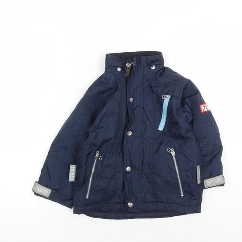 Ticket to Heaven Boys Blue Hooded Jacket 2 Years