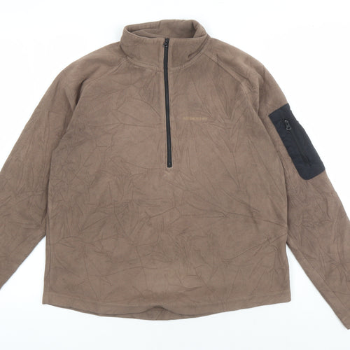 Craghoppers Brown Unisex Henley Sweatshirt Size 14