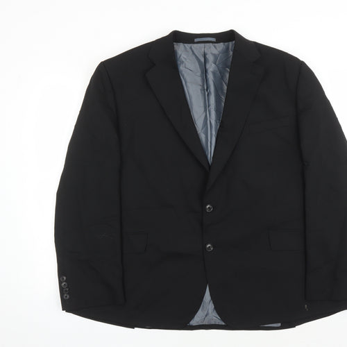 Marks and Spencer Men's Black Wool Blazer 44L