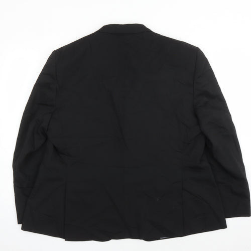 Marks and Spencer Men's Black Wool Blazer 44L