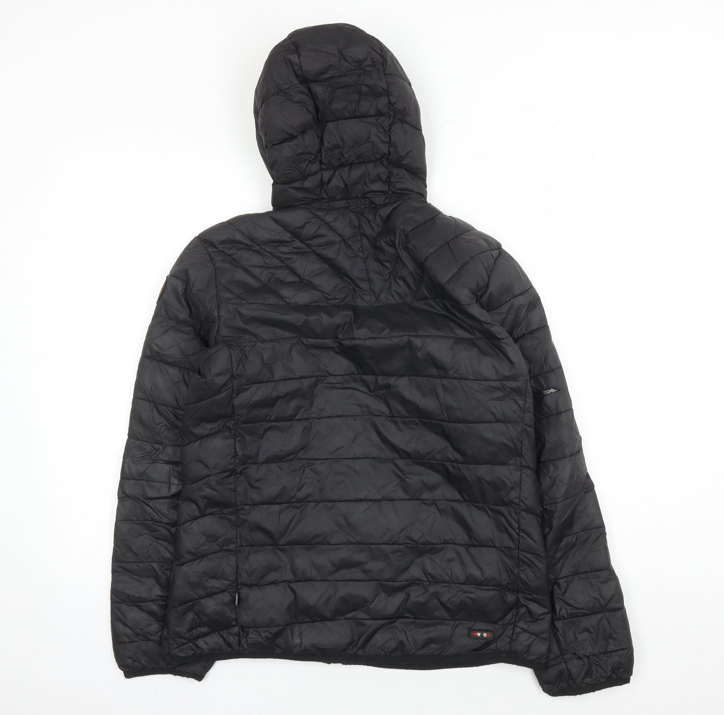 Napapijri Boys Black Puffer Jacket 14 Hooded Casual Wear