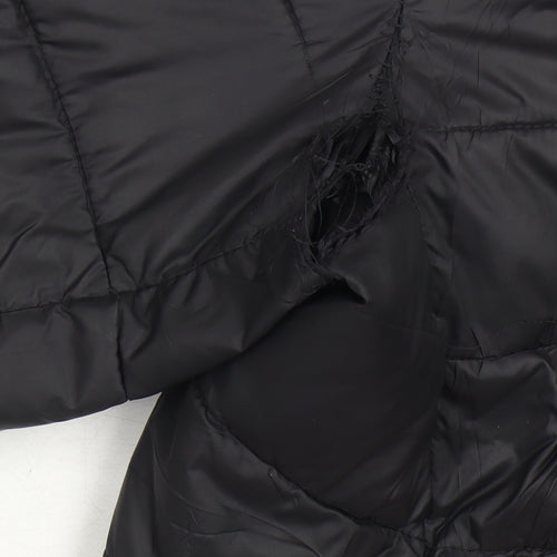 Napapijri Boys Black Puffer Jacket 14 Hooded Casual Wear