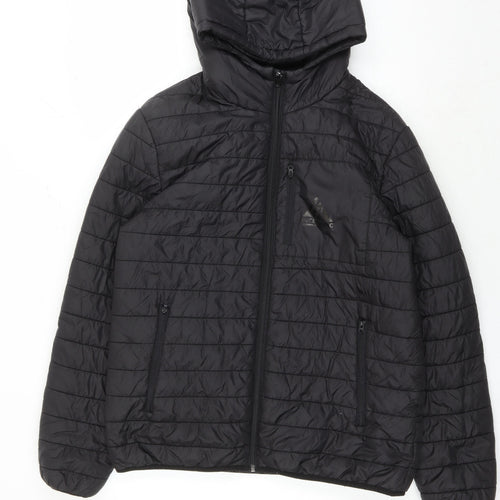 ASOS Men's Black Nylon Puffer Jacket - M