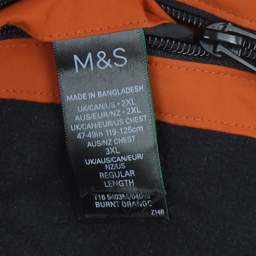 Marks & Spencer Men's 2XL Orange Parka Jacket