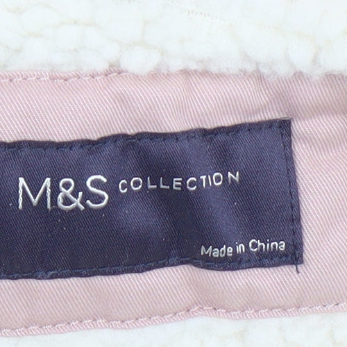 Marks and Spencer Women's Pink Hooded Parka Size 10