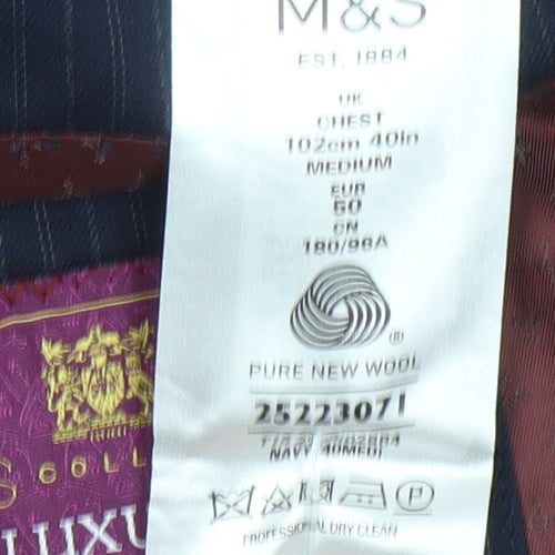 Marks and Spencer Men's Blue 40R Blazer