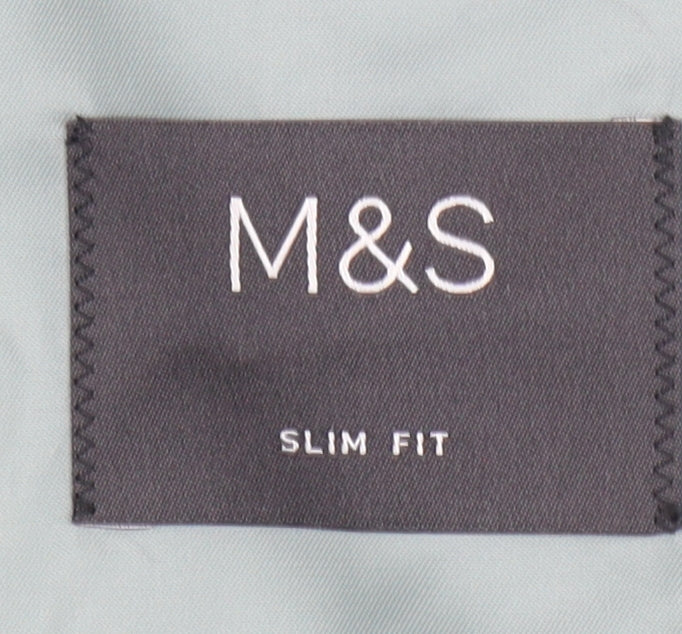 Marks and Spencer Men's Grey Slim Fit Blazer 38R