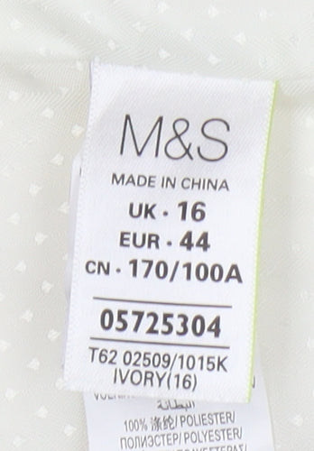 Marks and Spencer Women's Ivory Blazer Size 16