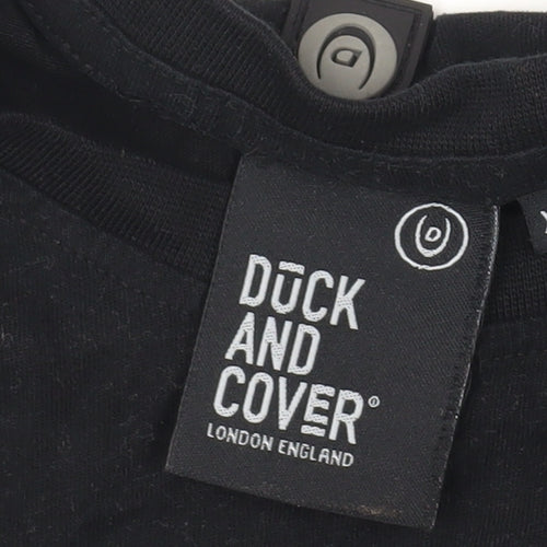 Duck and Cover Men's Black Regular Fit T-Shirt L