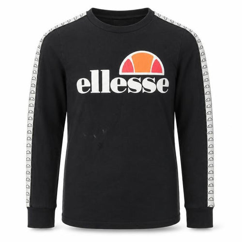 ellesse Boys Black Graphic Long Sleeve T-Shirt 10-11 Years