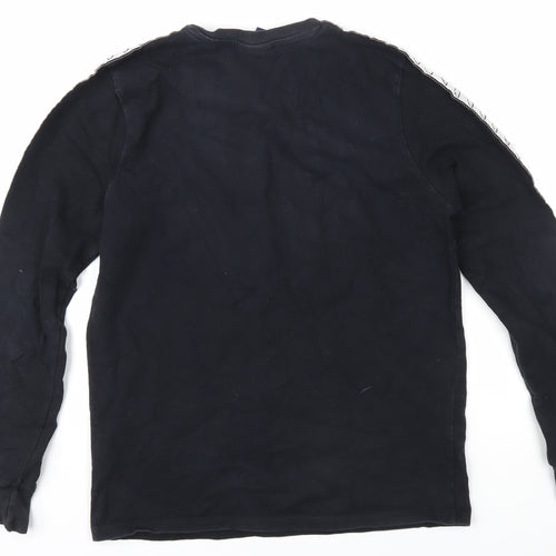 ellesse Boys Black Graphic Long Sleeve T-Shirt 10-11 Years