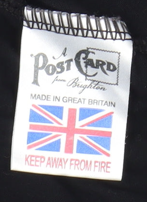 A Postcard from Brighton Black Lace Trim Camisole - Size 6