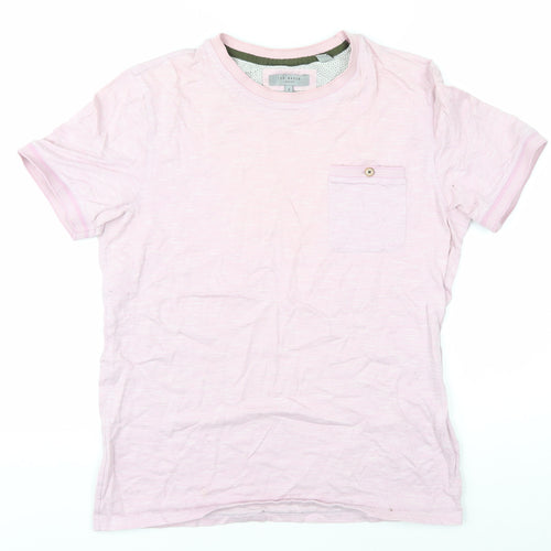 Ted Baker Women's Pink Basic Crew Neck T-Shirt Size 2