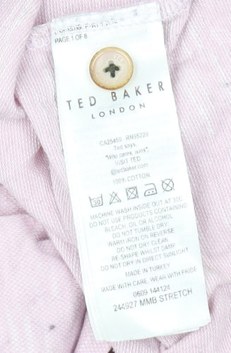 Ted Baker Women's Pink Basic Crew Neck T-Shirt Size 2