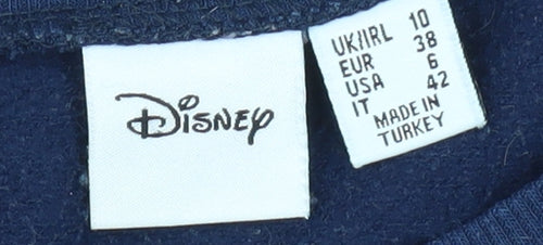 Disney Women’s Blue Jersey T-Shirt Size 10