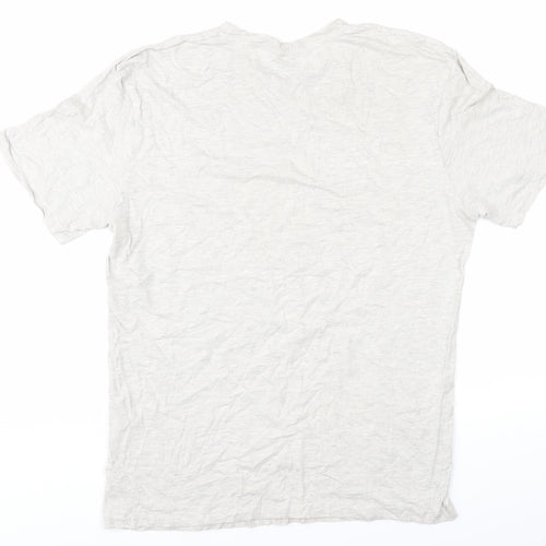 Jack & Jones Men's Ivory L T-Shirt Crew Neck