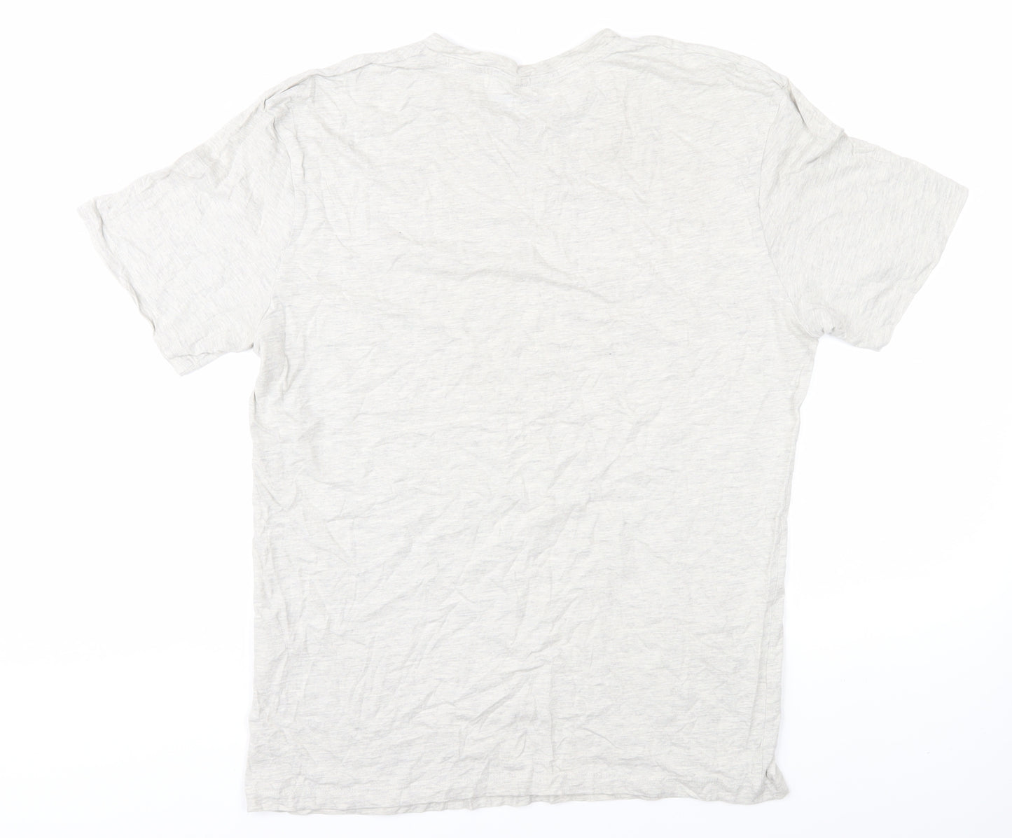 Jack & Jones Men's Ivory L T-Shirt Crew Neck