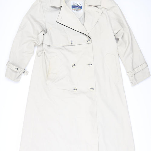 Nuage Women's Beige Trench Coat Size 12