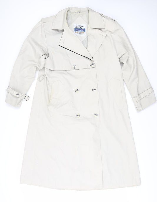 Nuage Women's Beige Trench Coat Size 12