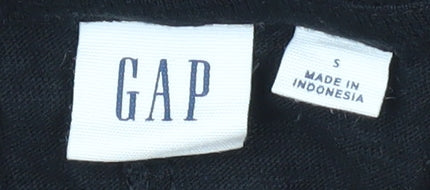 Gap Women's Black V-Neck T-Shirt, Size S, Casual Style