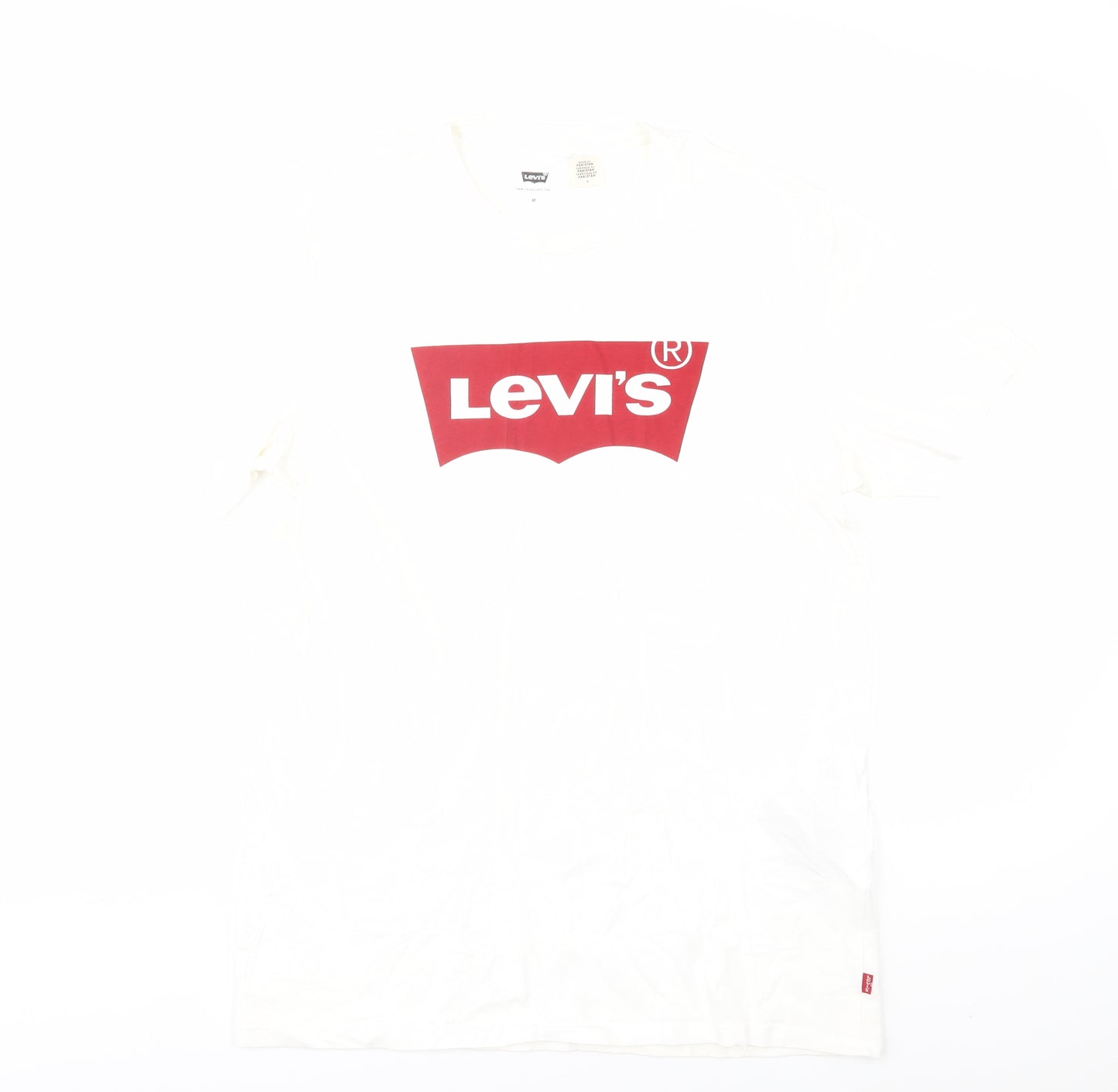 Levi's Men's White Graphic Logo T-Shirt M Medium