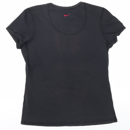 Nike Women's Black T-Shirt M - Gym & Running
