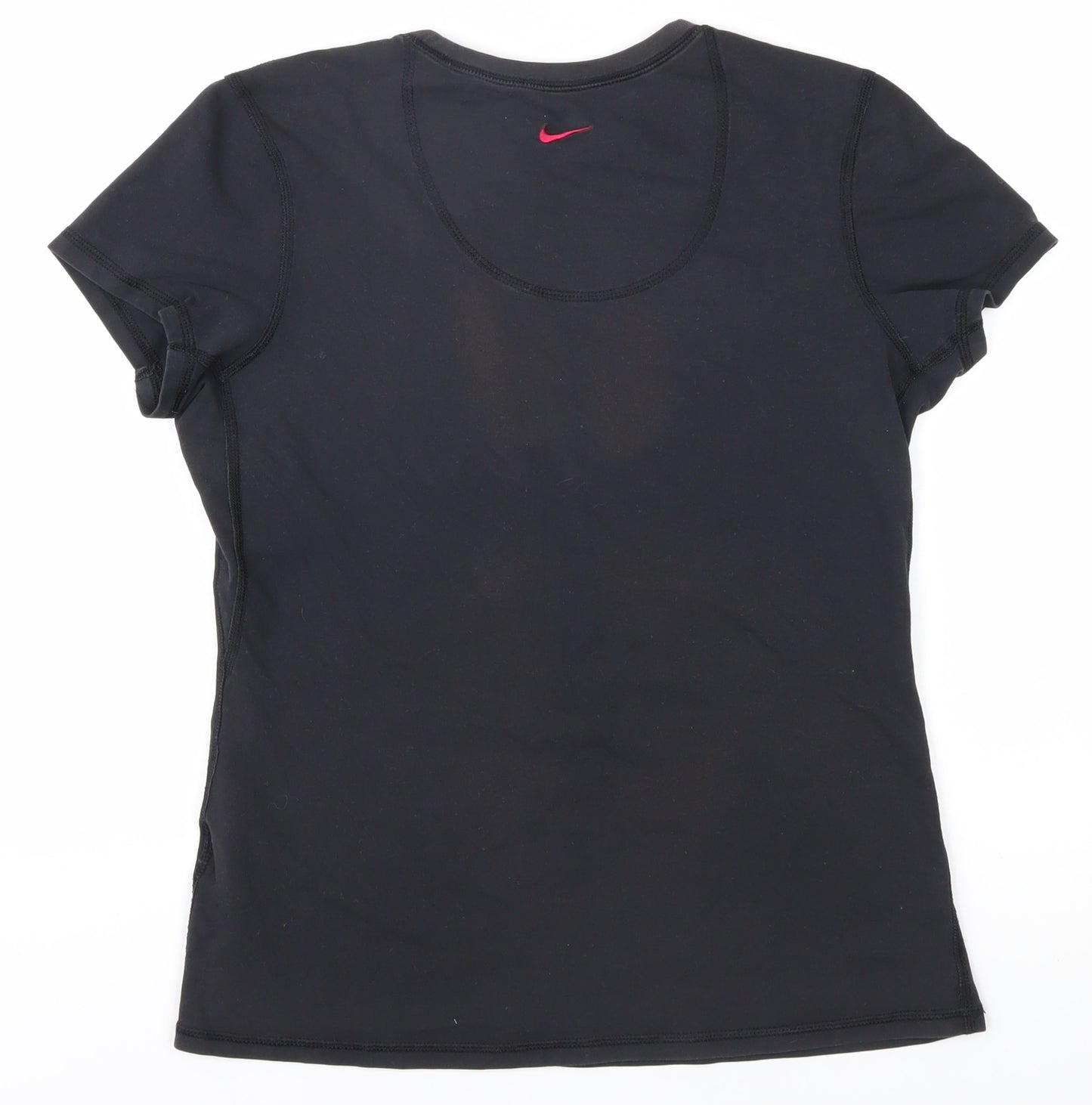 Nike Women's Black T-Shirt M - Gym & Running