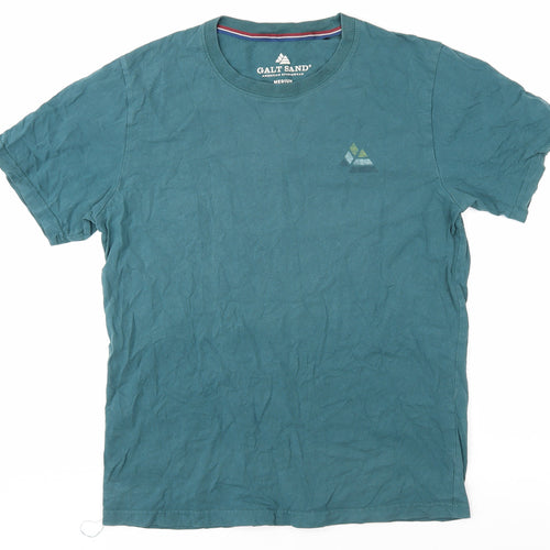 Galt Sand Men's Green Medium Cotton Crew T-Shirt