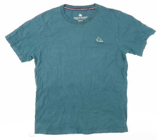 Galt Sand Men's Green Medium Cotton Crew T-Shirt