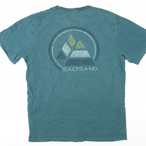 Galt Sand Men's Green Medium Cotton Crew T-Shirt