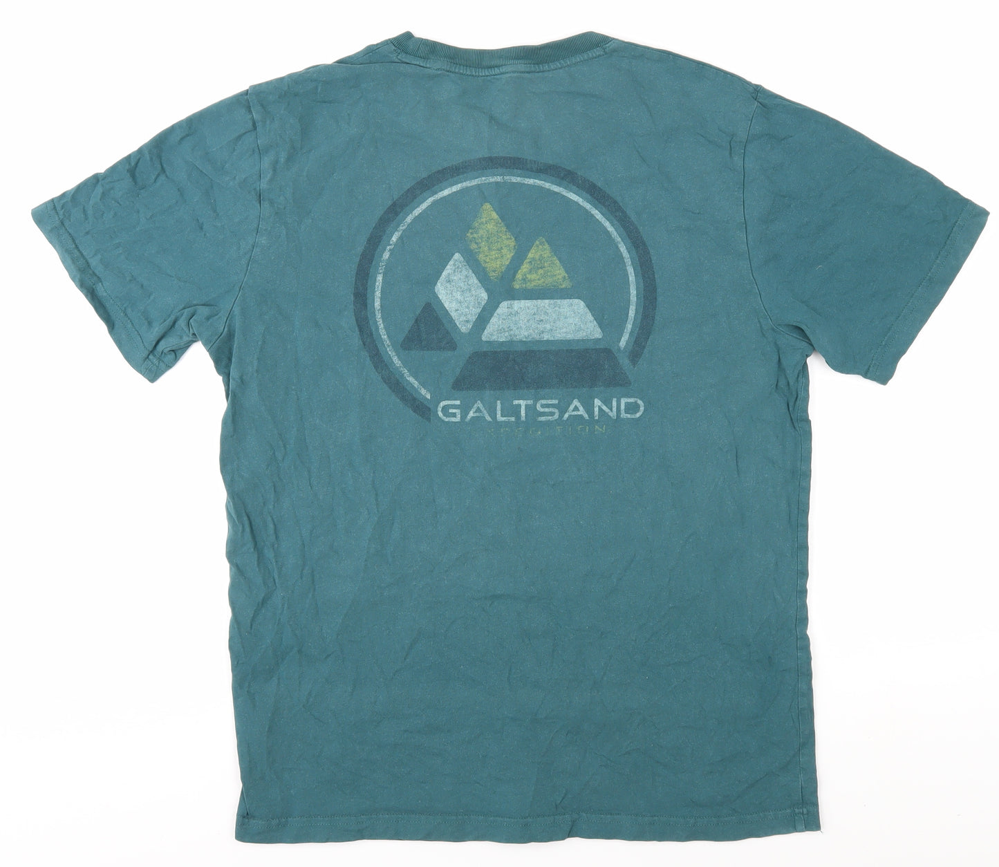 Galt Sand Men's Green Medium Cotton Crew T-Shirt