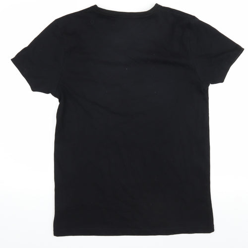 Firetrap Men's Black Slim Fit V-Neck T-Shirt S