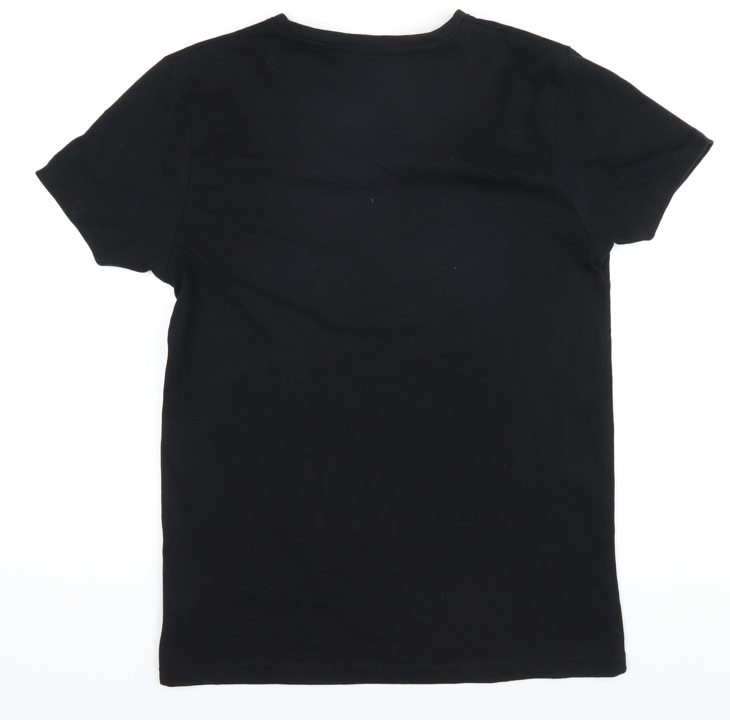 Firetrap Men's Black Slim Fit V-Neck T-Shirt S