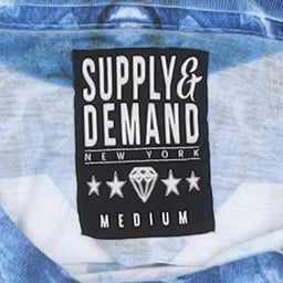 Supply & Demand Men's Blue Graphic Print T-Shirt