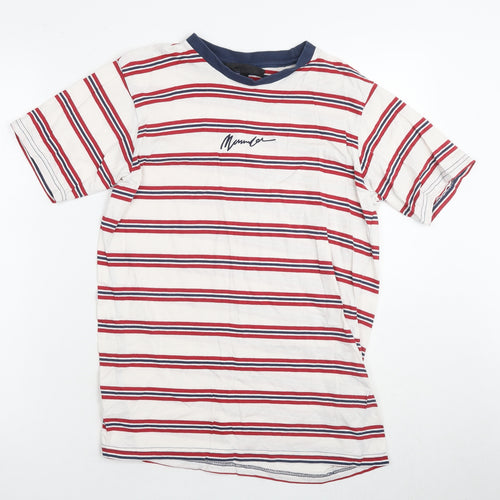 Mennace Classic Red Striped T-Shirt XS