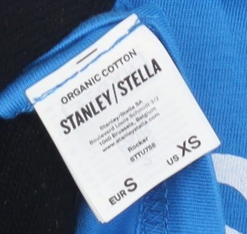 Stanley/Stella Men's Blue Graphic T-Shirt S Music