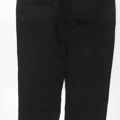 Next Men's Straight Black Jeans 36 Waist Vintage Look