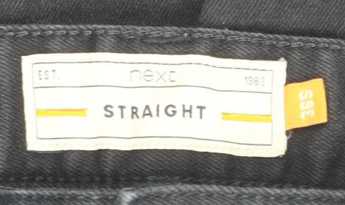 Next Men's Straight Black Jeans 36 Waist Vintage Look
