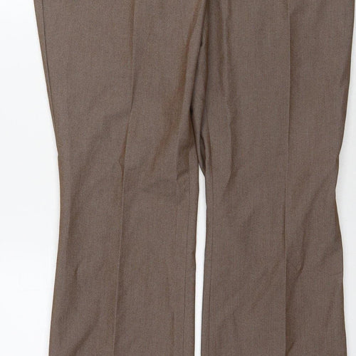 Next Women's Brown Dress Pants Size 12L Viscose Blend