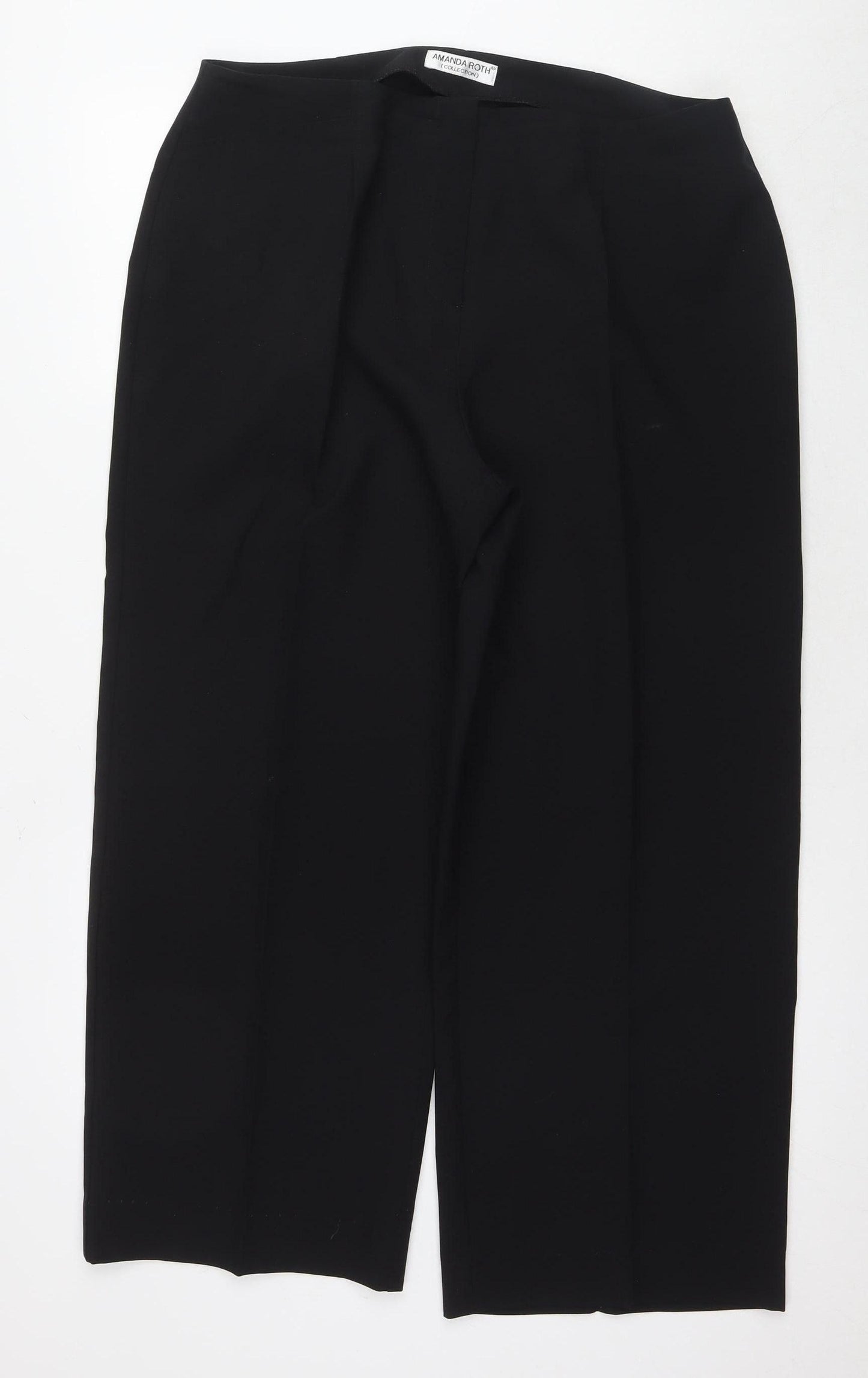 Amanda Roth Women's Black Dress Trousers, Size 18
