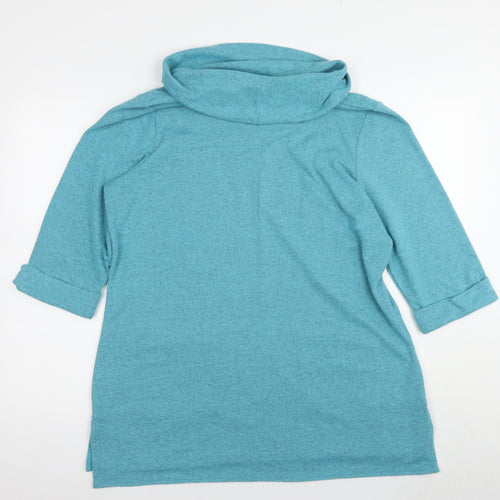 TIGI Women's Blue Cowl Neck Tunic, Size 18