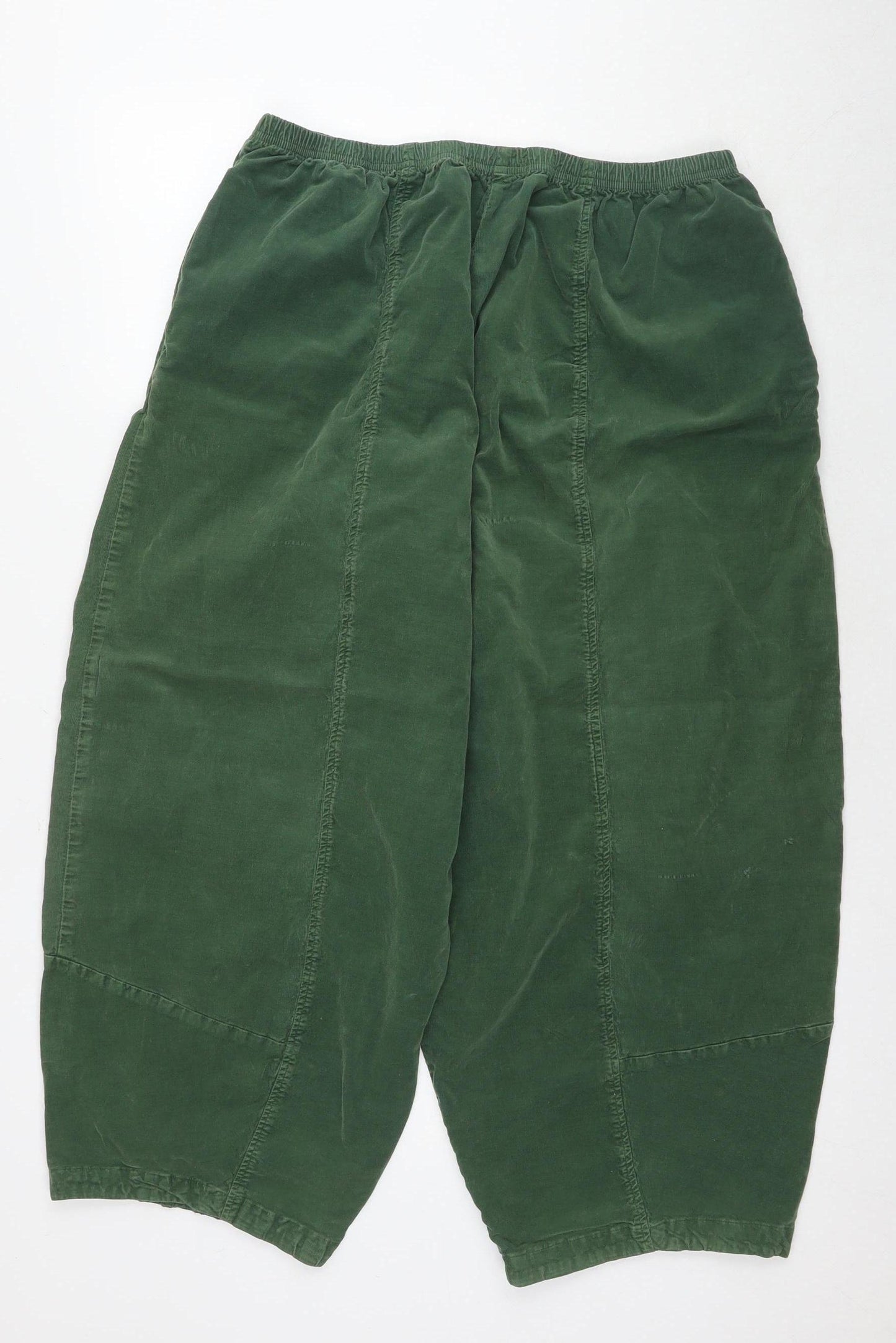 Cut Loose Women's Green Relaxed Fit Trousers L