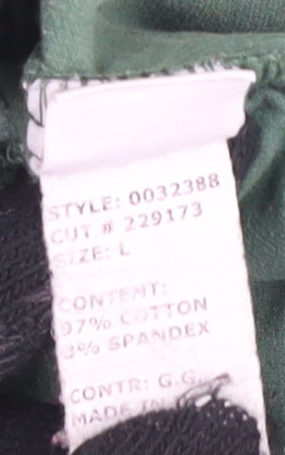 Cut Loose Women's Green Relaxed Fit Trousers L