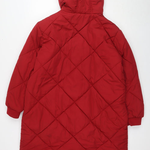 Marks and Spencer Women's Red Quilted Jacket Size 14